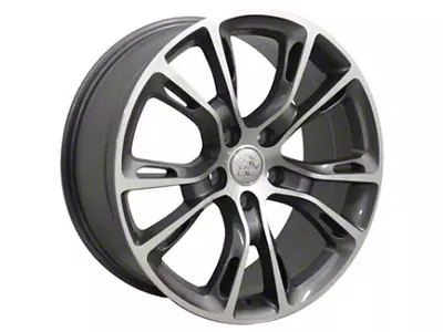 JP16 Gunmetal Machined Wheel; 20x8.5; 42mm Offset (22-25 Jeep Grand Cherokee WL)