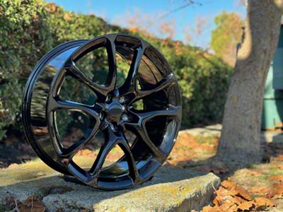 JP3 Gloss Black Wheel; 22x9.5; 35mm Offset (22-25 Jeep Grand Cherokee WL)