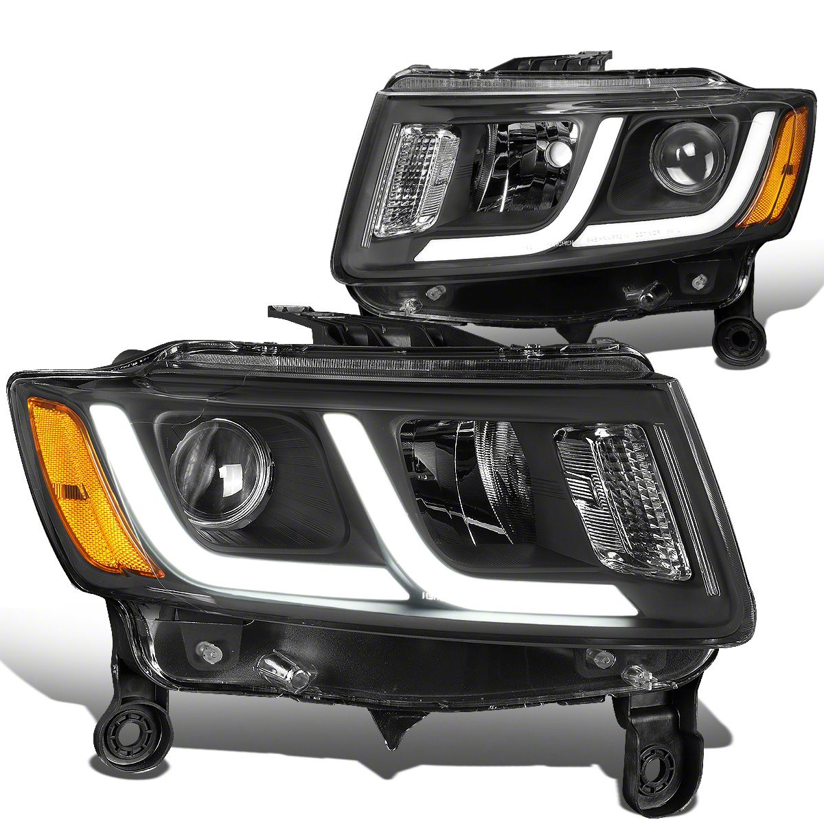 thumbnail image 2 of PM Performotor Projector Headlights For Jeep Grand Cherokee 2014-2016 – Black Housing, Amber Corner, Halogen 2 of 4