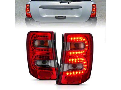 LED Tail Lights; Chrome Housing; Smoked Lens (99-04 Jeep Grand Cherokee WJ)