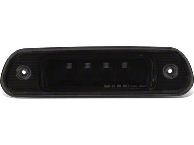 LED Third Brake Light; Black Housing; Clear Lens (99-04 Jeep Grand Cherokee WJ)