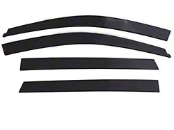 Low Profile Ventvisor Window Deflectors; Front and Rear; Dark Smoke with Chrome Trim (22-25 Jeep Grand Cherokee WL)