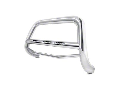 Max Beacon LED Bull Bar; Stainless Steel (93-98 Jeep Grand Cherokee ZJ)