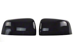 Chrome Delete Mirror Covers; Gloss Black (11-21 Jeep Grand Cherokee WK2)
