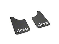 Mud Guards with Jeep Logo; Front or Rear (Universal; Some Adaptation May Be Required)