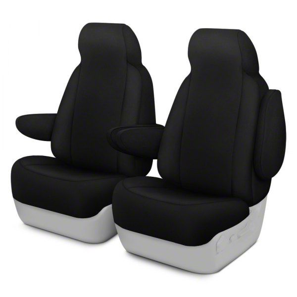 Jeep Grand Cherokee Neosupreme Custom 1st Row Bucket Seat Covers; Black/Black (1120 Jeep Grand