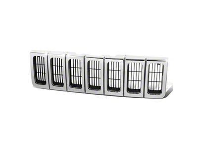 OE Style Fence Mesh Upper Replacement Grille; Chrome (96-98 Jeep Grand Cherokee ZJ)