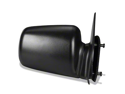 OE Style Manual Side Mirror; Paintable Black; Passenger Side (93-95 Jeep Grand Cherokee ZJ)