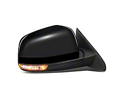 OE Style Powered Heated Side Mirror with Aspherical Glass, Powered Folding and Turn Signal; Paintable Black; Passenger Side (14-16 Jeep Grand Cherokee WK2)