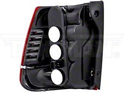OE Style Tail Light; Chrome Housing; Red/Clear Lens; Driver Side (99-02 Jeep Grand Cherokee WJ)