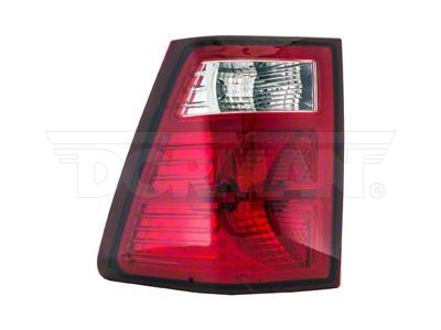 OE Style Tail Light; Chrome Housing; Red/Clear Lens; Driver Side (07-09 Jeep Grand Cherokee WK)