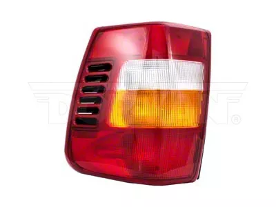 OE Style Tail Light; Chrome Housing; Red/Clear Lens; Passenger Side (99-02 Jeep Grand Cherokee WJ)