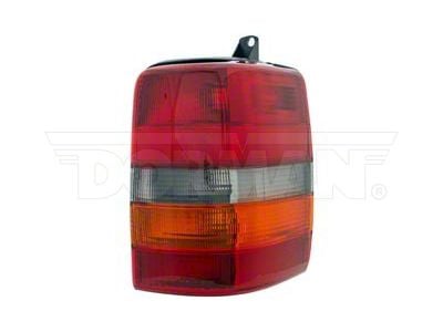 OE Style Tail Light; Chrome Housing; Red/Clear Lens; Passenger Side (93-98 Jeep Grand Cherokee ZJ)