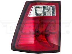 OE Style Tail Light; Chrome Housing; Red/Clear Lens; Passenger Side (07-09 Jeep Grand Cherokee WK)
