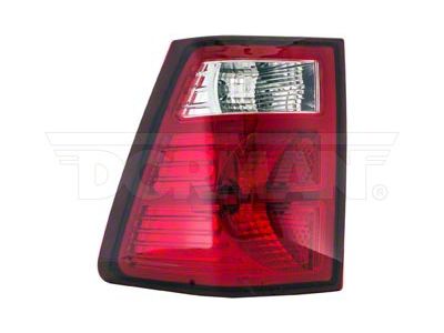 OE Style Tail Light; Chrome Housing; Red/Clear Lens; Passenger Side (07-09 Jeep Grand Cherokee WK)