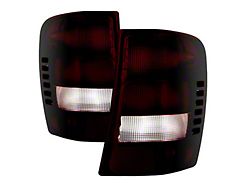 OEM Style Tail Lights; Chrome Housing; Red Smoked Lens (99-02 Jeep Grand Cherokee WJ)