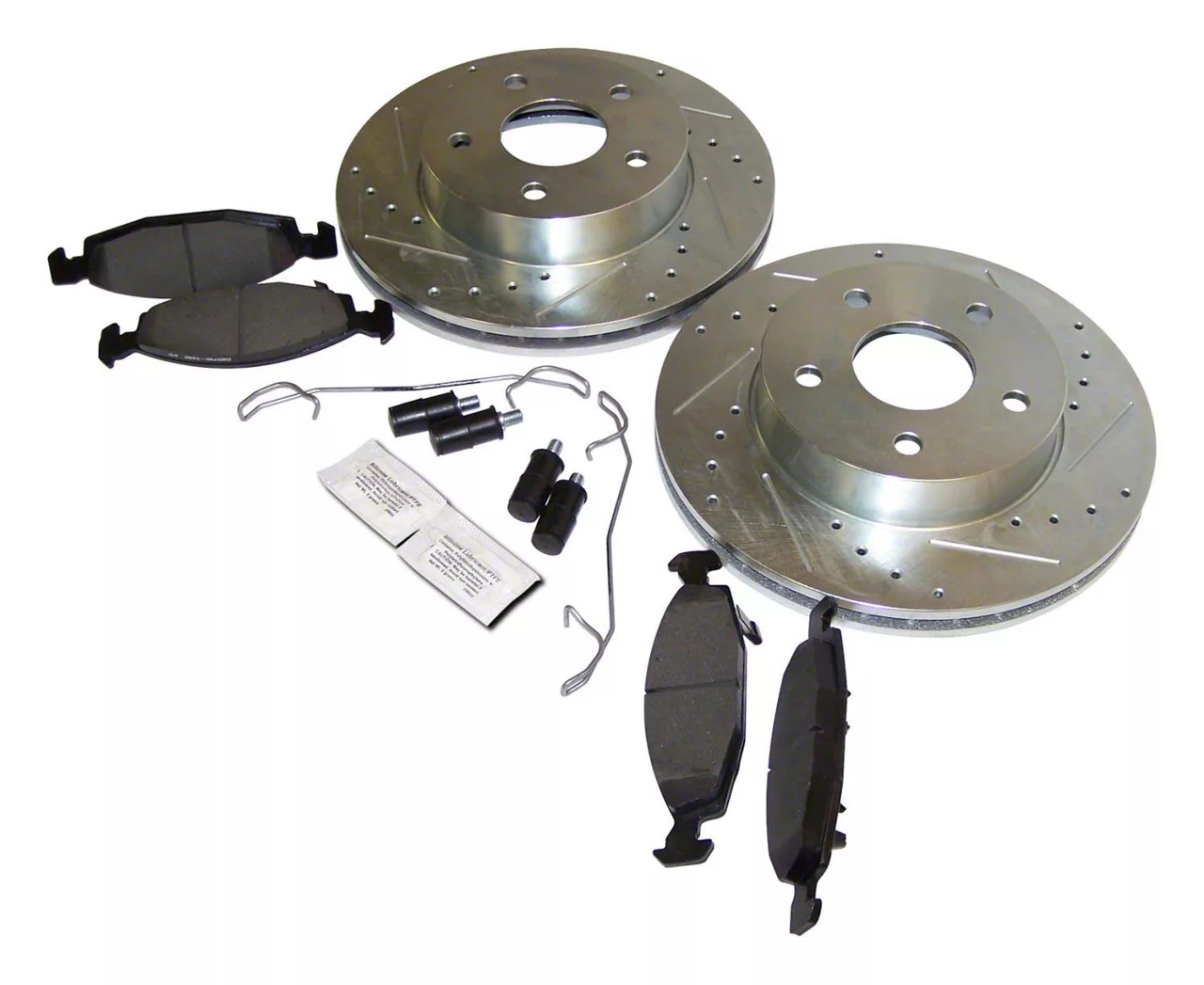Jeep Grand Cherokee Performance Drilled and Slotted Brake Rotor and Pad