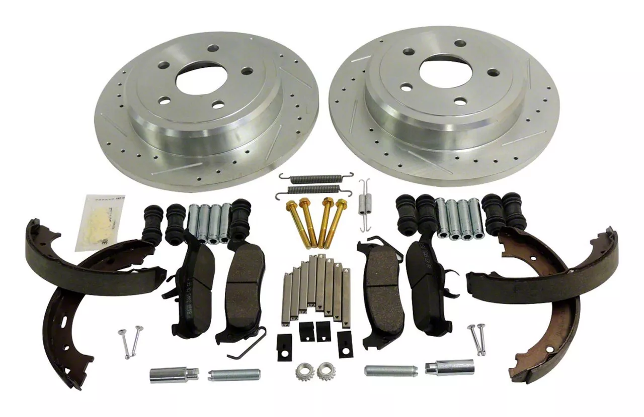 Jeep Grand Cherokee Performance Drilled and Slotted Brake Rotor and Pad