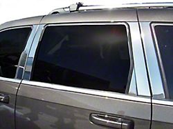 Pillar Post Trim; Stainless Steel; 10-Piece (05-10 Jeep Grand Cherokee WK)