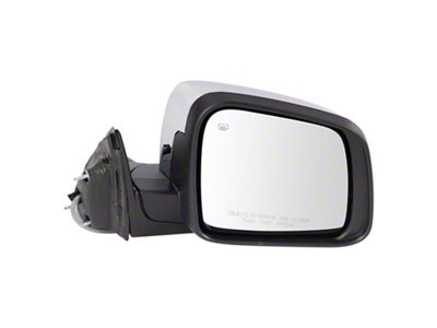 Power Folding Heated Mirrors with Turn Signal; Chrome (14-20 Jeep Grand Cherokee WK2 w/ Puddle Lights & Memory Mirrors)