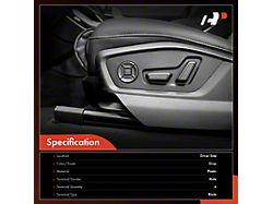 Power Seat Switch; Driver Side (05-21 Jeep Grand Cherokee WK & WK2 w/ Memory Seat)