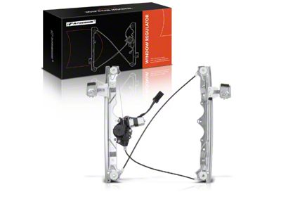 Power Window Regulator with Motor; Front Driver Side (06-10 Jeep Grand Cherokee WK)