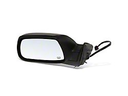 Powered Heated Power Folding Mirror; Textured Black; Driver Side (05-10 Jeep Grand Cherokee WK w/ Memory Recall)