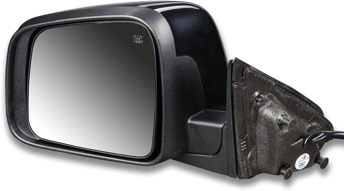 Jeep Grand Cherokee Powered Heated Side Mirror; Black; Driver Side (12