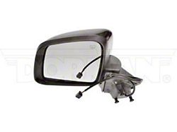 Powered Heated Side Mirror; Driver Side; Black (11-14 Jeep Grand Cherokee WK2 w/o Auto Dim Mirrors)