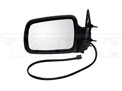 Powered Heated Side Mirror; Driver Side; Black (96-98 Jeep Grand Cherokee ZJ w/o Memory Mirrors)