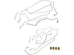 Pre-Bent Brake Line Kit; Stainless Steel (11-21 Jeep Grand Cherokee WK2)