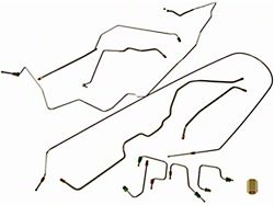Pre-Bent Brake Line Kit; Stainless Steel (97-98 Jeep Grand Cherokee ZJ)