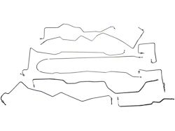 Pre-Bent Brake Line Kit; Stainless Steel (02-04 Jeep Grand Cherokee WJ)