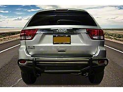 Rear Bumper Guard; Double Tube; Black (05-10 Jeep Grand Cherokee WK)