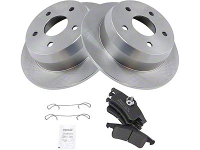 Semi-Metallic Brake Rotor and Pad Kit; Rear (99-04 Jeep Grand Cherokee WJ)