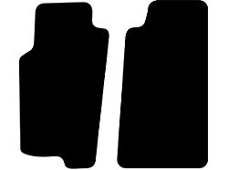 Sport Touring Cutpile Front Floor Mats; Medium Dark Gray (93-98 Jeep Grand Cherokee ZJ)