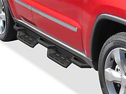 Square Tube Drop Style Nerf Side Step Bars; Matte Black (11-21 Jeep Grand Cherokee WK2, Excluding High Altitude, Limited X, SRT, SRT8, Summit, Trackhawk & Trailhawk)