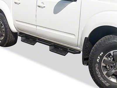 Square Tube Drop Style Nerf Side Step Bars; Matte Black (99-04 Jeep Grand Cherokee WJ)