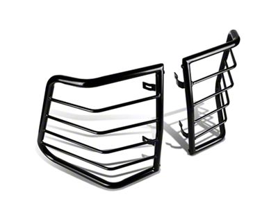 Tail Light Guards; Black (05-10 Jeep Grand Cherokee WK)