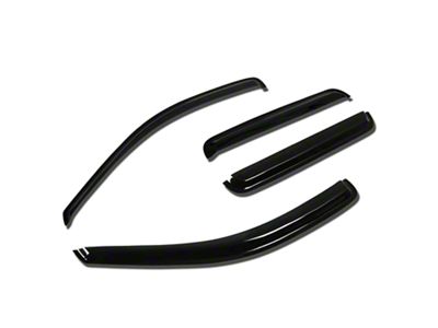 Tape-On Front and Rear Window Visors; Dark Smoke (99-04 Jeep Cherokee WJ)