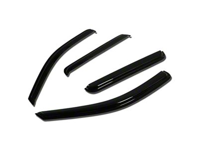 Tape-On Wind Deflectors Window Visors; Smoked (05-10 Jeep Grand Cherokee WK)