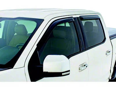 Tape-Onz Sidewind Deflectors; Front and Rear; Smoke (11-21 Jeep Grand Cherokee WK2)