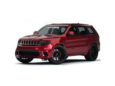 Trackhawk SRT Style Conversion Body Kit; Unpainted (11-21 Jeep Grand Cherokee WK2)