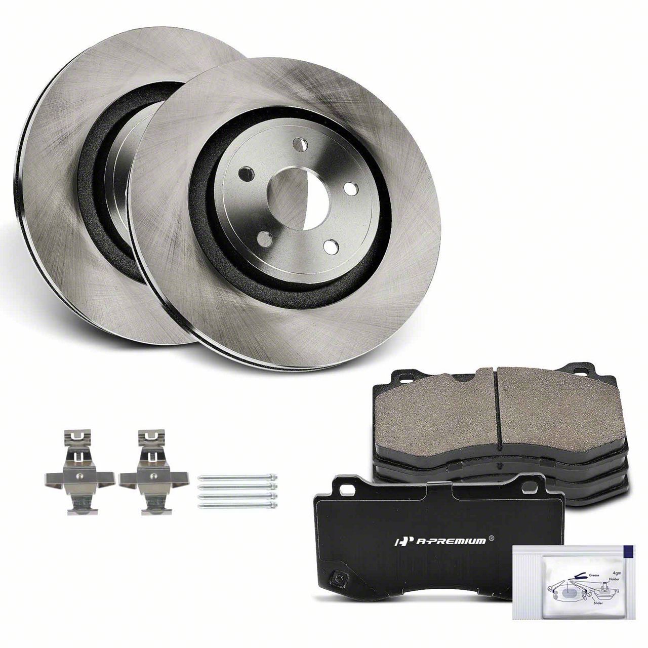 Jeep Grand Cherokee Vented Brake Rotor and Pad Kit; Front (0610 Jeep