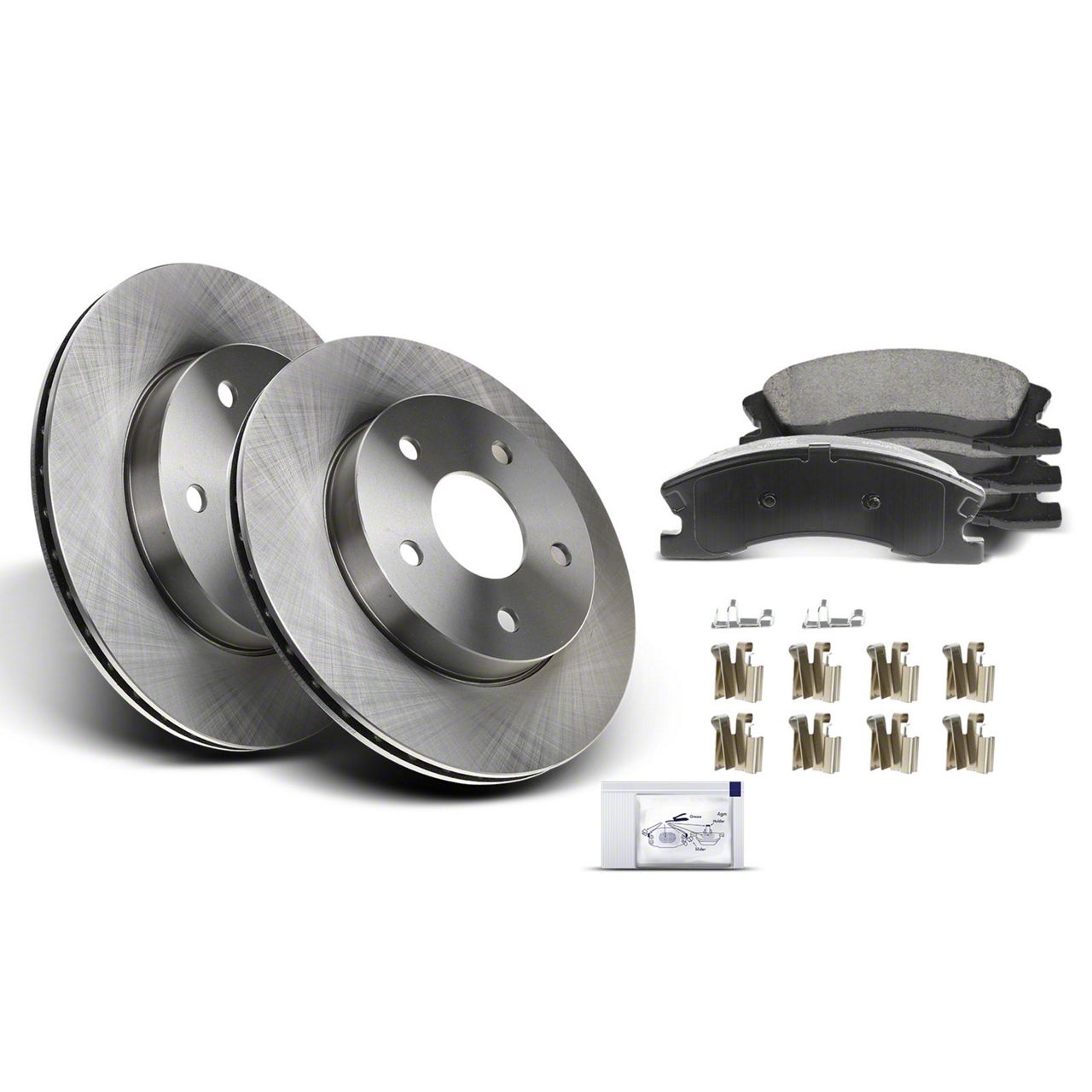 Jeep Grand Cherokee Vented Brake Rotor and Pad Kit; Front (9902 Jeep