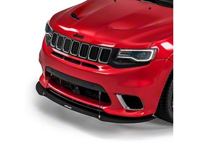 Vicrez VR1 Front Splitter; Textured Black (17-21 Jeep Grand Cherokee WK2 SRT, Trackhawk)