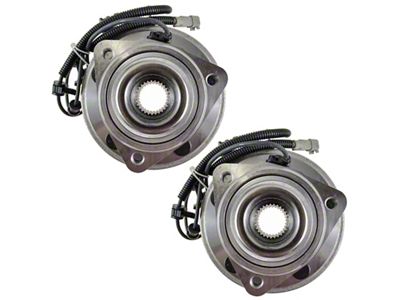 Wheel Bearing and Hub Assembly Set; Front (05-10 Jeep Grand Cherokee WK)