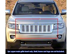 Wire Mesh Upper Grille Overlay; Polished (11-13 Jeep Grand Cherokee WK2, Excluding Overland & SRT8)