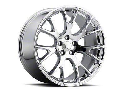 Hellcat Replica Chrome Wheel; 20x9; 30mm Offset (99-04 Jeep Grand Cherokee WJ)