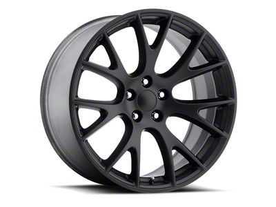 Hellcat Replica Satin Black Wheel; 20x9; 30mm Offset (99-04 Jeep Grand Cherokee WJ)
